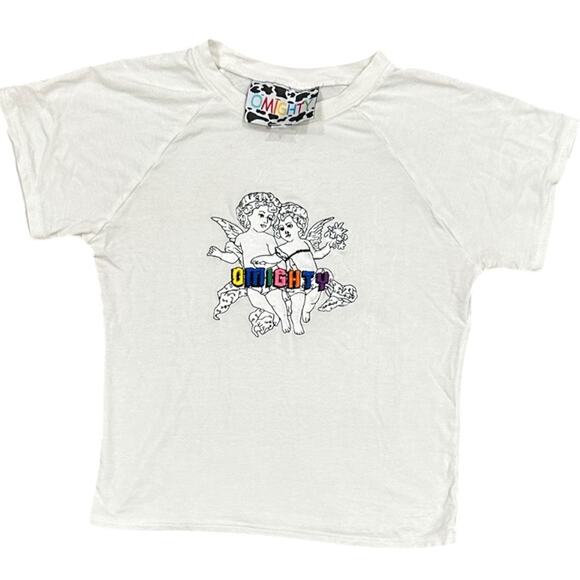 OMIGHTY Cherubs Crop Tee - Picture 1 of 7